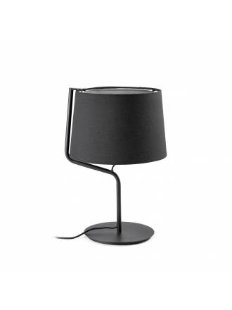 Lámpara de mesa Berni 1L E27 negro - Faro