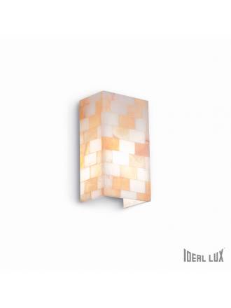 Aplique de pared Scacchi 1L alabastro ámbar - Ideal Lux