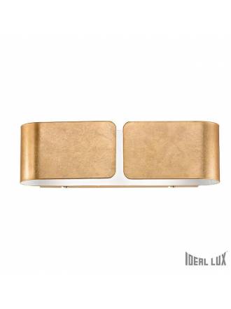 IDEAL LUX Clip 2L wall lamp gold