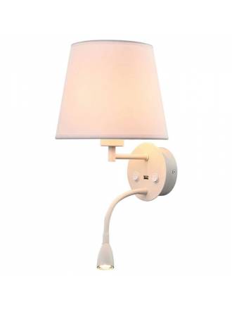 MANTRA Caicos E27+LED 3w wall lamp white