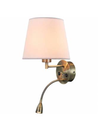 MANTRA Caicos E27+LED 3w wall lamp brass