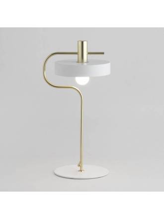 Lámpara de mesa Aloa blanco + oro - Aromas