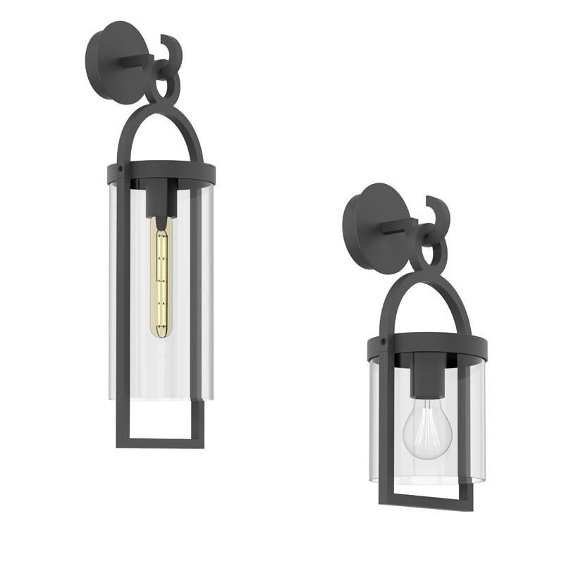 MANTRA Maya 1L E27 aluminium outdoor wall lamp