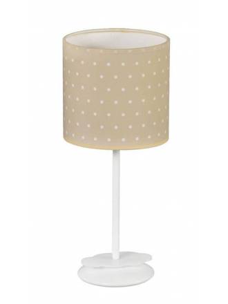 Lámpara de mesa infantil Topitos 1L beige - Anperbar