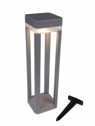 LUTEC Table Cube Solar LED IP44 beacon lamp