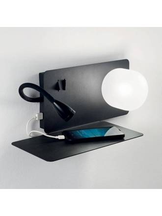 IDEAL LUX Book LED USB white wall lamp
