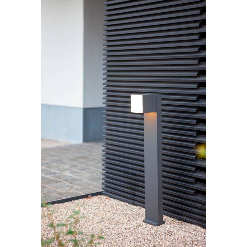 LUTEC Cuba LED IP54 anthracite bollard 1200lm