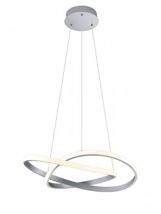 TRIO Course LED 27w silver pendant lamp