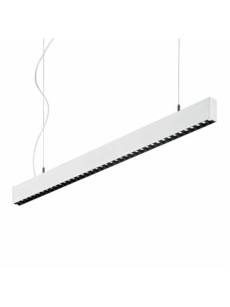 Lámpara colgante Steel LED 36w 107cm blanco - Ideal Lux