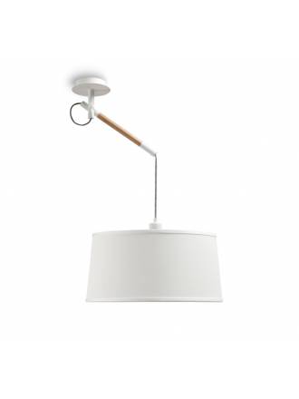 Mantra Nordica pendant lamp 1L white shade