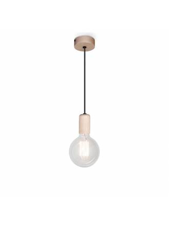 Lámpara colgante Bulb E27 madera - Massmi