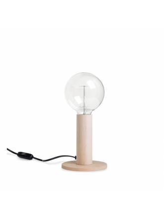 Lámpara de mesa Bulb E27 madera - Massmi
