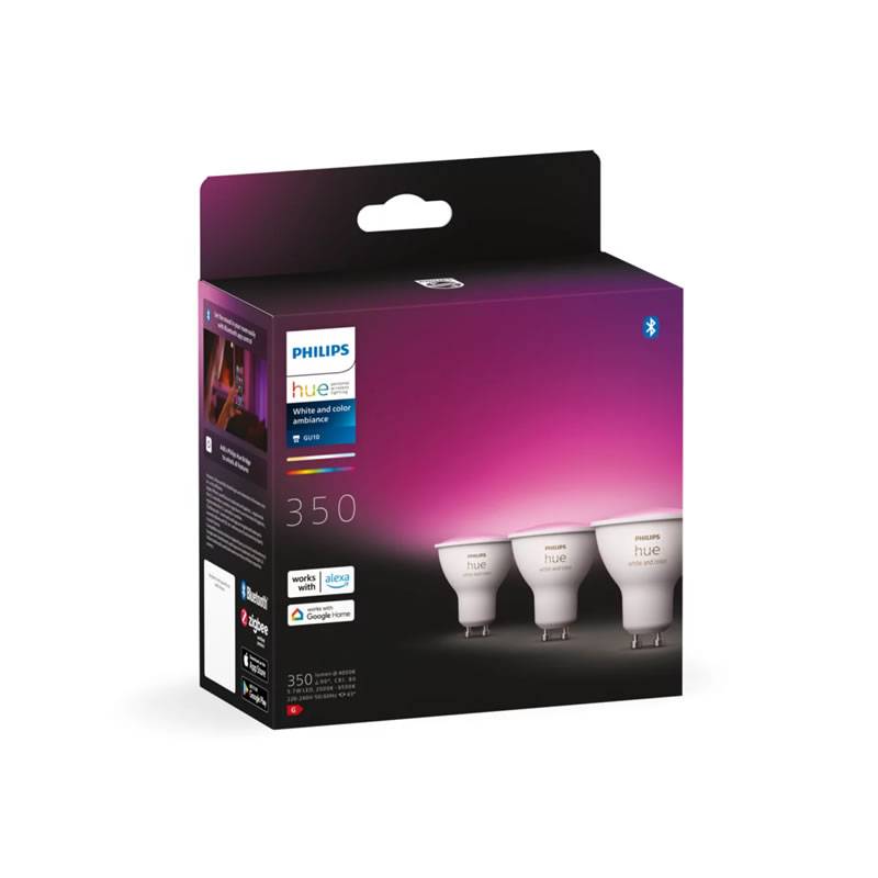 PHILIPS Starter kit Hue bulbs GU10 White and Color Ambiance