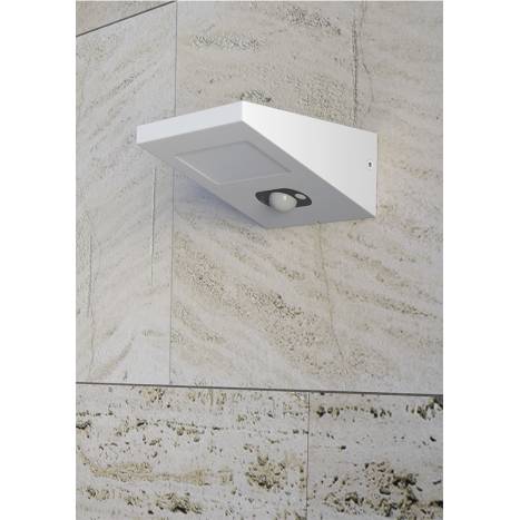 Aplique de pared Iris Solar LED + sensor blanco - Beneito Faure