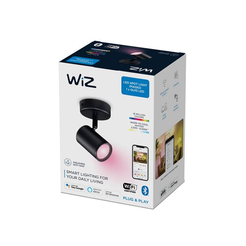 Tira LED  WiZ 2m, Luz blanca y colores, WiFi, Tecnología SpaceSense,  Compatible con Alexa y Google Home