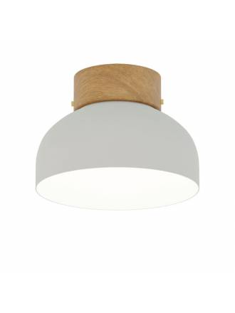 ROBIN Reiko Flat E27 wood ceiling lamp