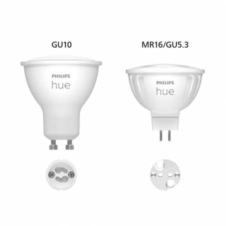 Philips Hue GU10 LED Smart Light Bulb 5W 350lm 6 Pack - Screwfix
