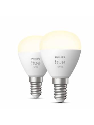 PHILIPS Pack 2 Hue Smart bulb LED Spherical E14 5.7w 2700k