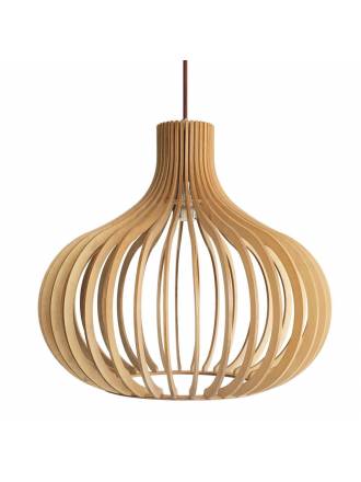 INESLAM Baoba 1L E27 wood pendant lamp