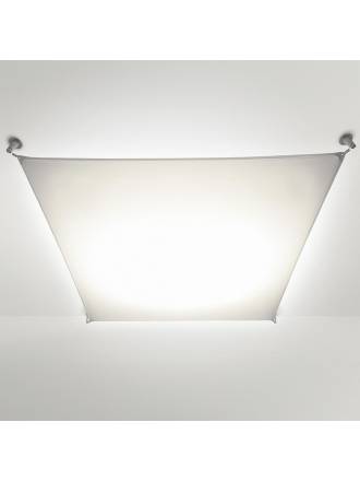 Lámpara Veroca LED tela blanco - Blux