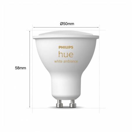 PHILIPS Smart LED bulb GU10 4.3w Hue White Ambiance