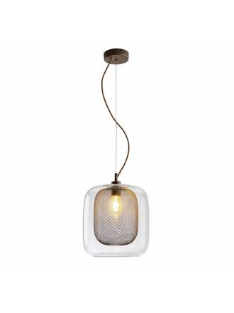 SCHULLER Fox Ø30cm E27 pendant lamp brown