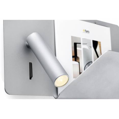 FARO Suau right wall lamp LED USB grey